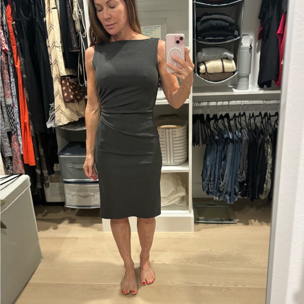 Diab'Less Sleeveless Shirred Side Formal Sheath Midi Dress Black Women's 1 / S